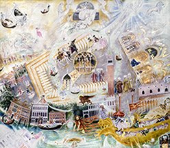 Commedia dell'arte-Venice, Evening going to the Ball